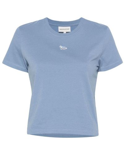 Maison Kitsuné T-shirts - Blau