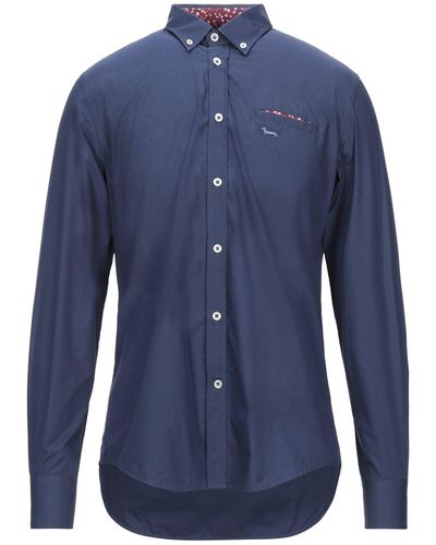 Harmont & Blaine Blue Cotton Men's Sweater