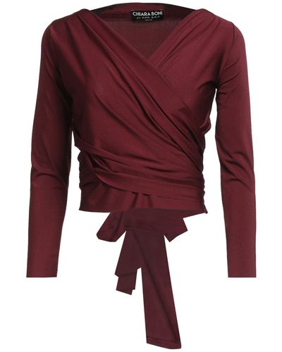 La Petite Robe Di Chiara Boni Wrap Cardigans - Red