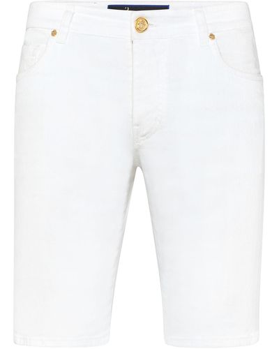 Billionaire Shorts Jeans - Bianco