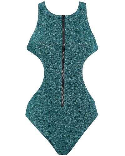 Jeremy Scott One-Piece Swimsuit Viscose, Polyamide, Polyester - Green