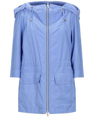 Geospirit Overcoat & Trench Coat - Blue