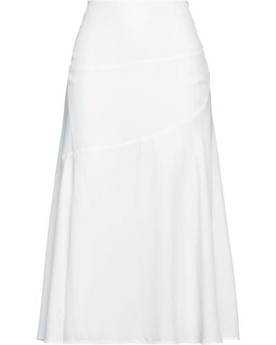 Jil Sander Midi Skirt - White
