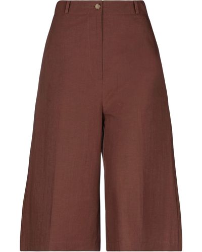 Suoli Cropped Pants - Brown