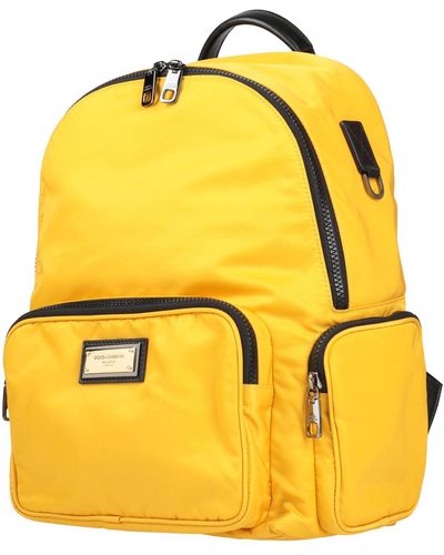 Dolce & Gabbana Backpack Textile Fibers - Yellow