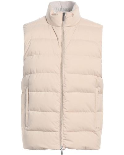Peserico Sand Vest Polyester, Merino Wool, Viscose - Natural