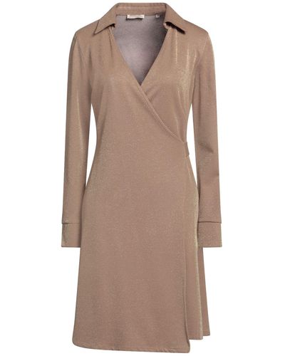 Camicettasnob Mini Dress - Brown