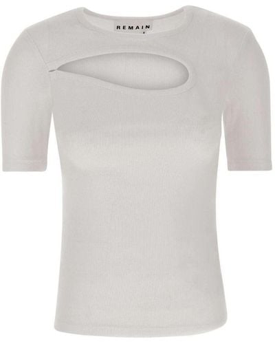REMAIN Birger Christensen Camiseta - Blanco