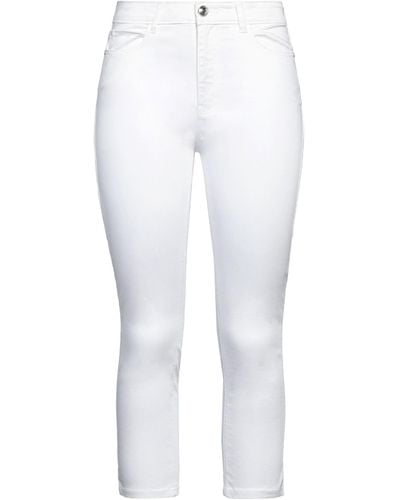 Guess Cropped Trousers - White