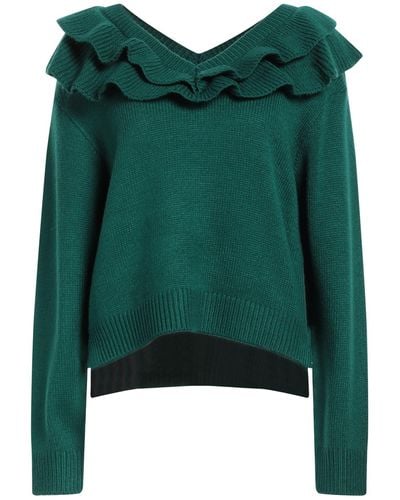 Silvian Heach Emerald Sweater Acrylic, Nylon - Green