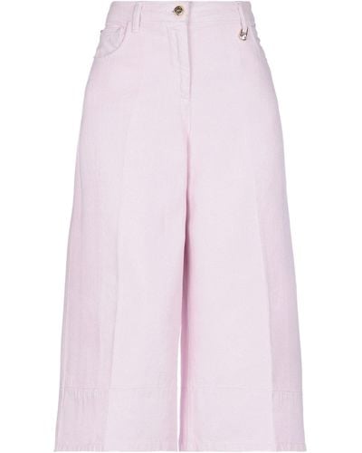 Angelo Marani Cropped Trousers - Pink