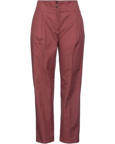 Paul Smith Brick Pants Organic Cotton - Red