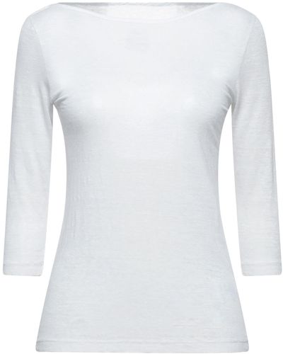 120% Lino T-shirts - Weiß
