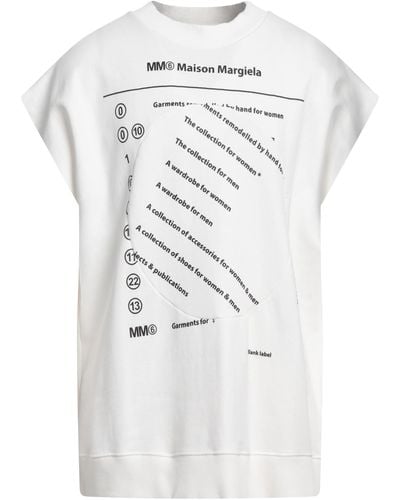MM6 by Maison Martin Margiela Felpa - Bianco