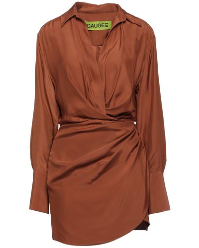 GAUGE81 Mini Dress - Brown