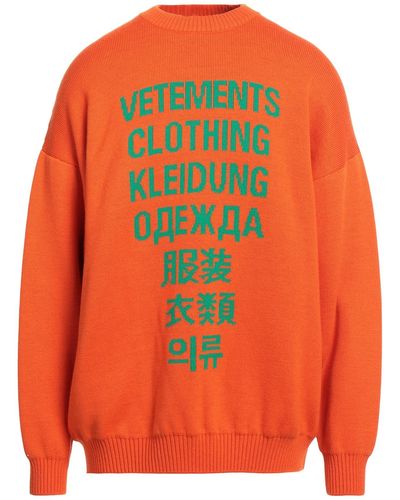Vetements Sweater - Orange