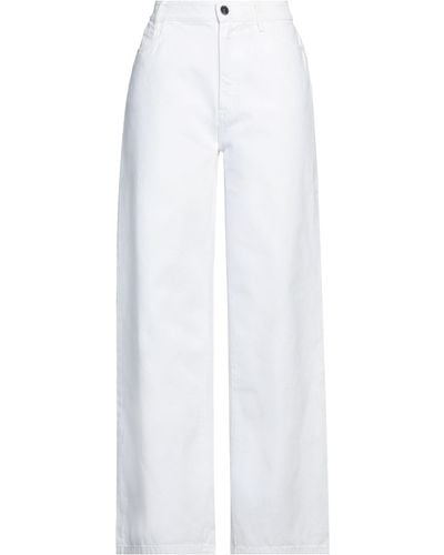 Raf Simons Pantaloni Jeans - Bianco