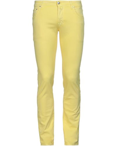Jacob Coh?n Trousers Cotton, Elastane - Yellow