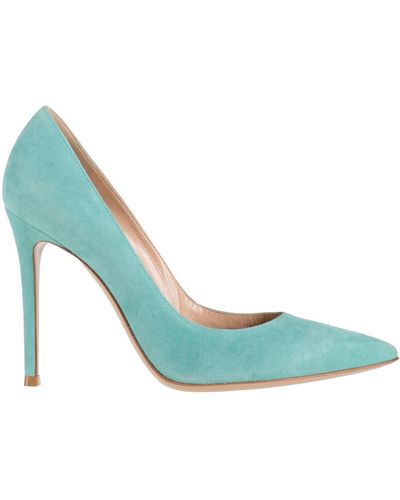 Gianvito Rossi Sky Court Shoes Soft Leather - Blue