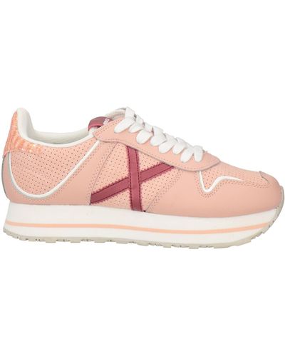 Munich Sneakers Leather, Textile Fibers - Pink