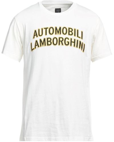 Automobili Lamborghini T-Shirt Cotton, Elastane - White