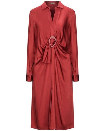 Maliparmi Midi Dress - Red