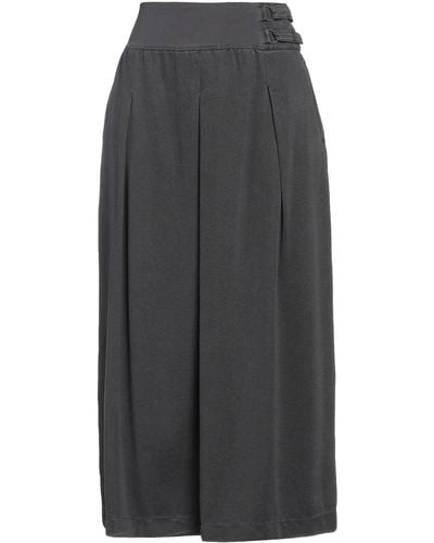 European Culture Midi Skirt - Gray