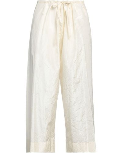 The Row Cropped Pants - White