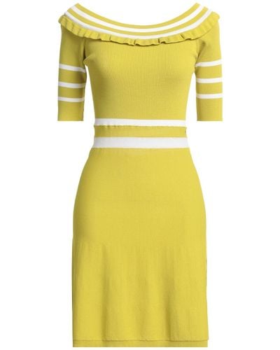 Angelo Marani Mini Dress - Yellow