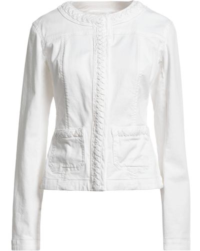 Liu Jo Denim Outerwear - White