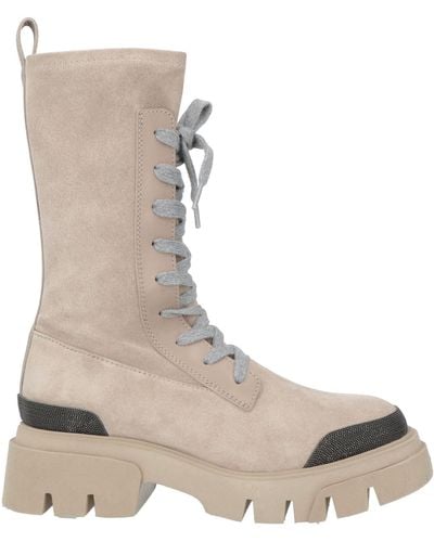 Brunello Cucinelli Ankle Boots - Natural