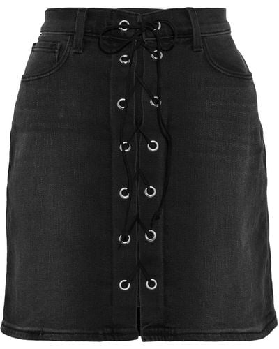 L'Agence Denim Skirt - Black