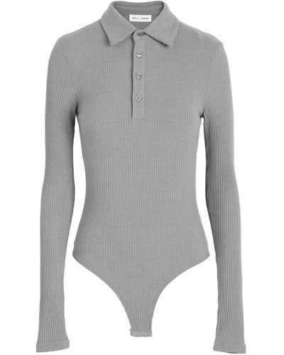 WEILI ZHENG Bodysuit - Grey