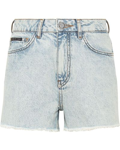 Philipp Plein Shorts Jeans - Blu