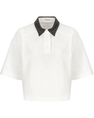 Brunello Cucinelli Poloshirt - Weiß