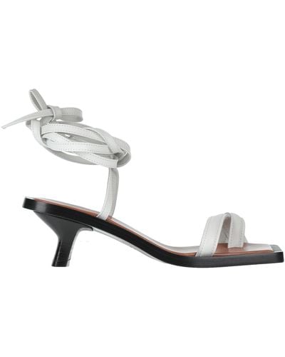 Erika Cavallini Semi Couture Toe Post Sandals - White