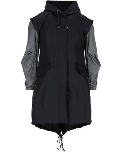 MR & MRS Overcoat & Trench Coat - Black