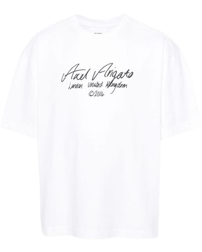 Axel Arigato T-Shirt mit Logo-Print - Weiß