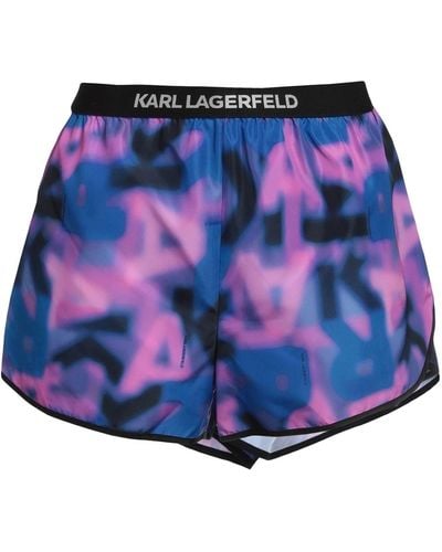 Karl Lagerfeld Beach Shorts And Trousers - Blue
