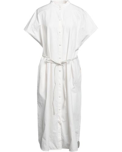 Yves Salomon Midi Dress - White