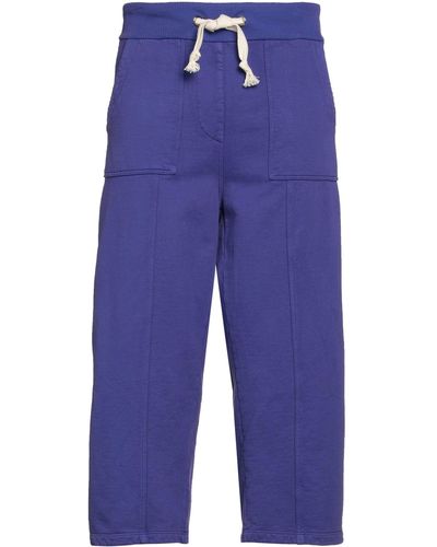 Novemb3r Pantaloni Cropped - Blu