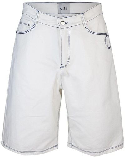 Arte' Shorts Jeans - Bianco