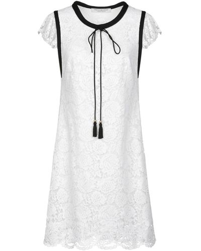 Philosophy Di Lorenzo Serafini Mini Dress Cotton, Polyamide, Viscose - White