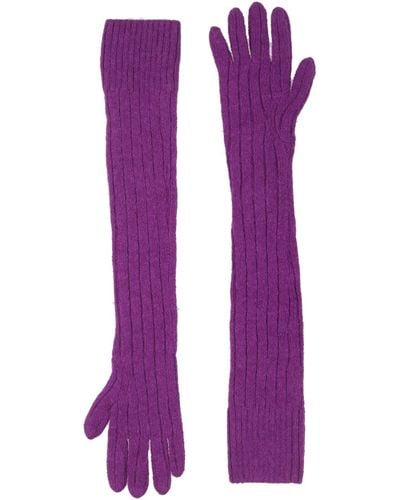 Dries Van Noten Gloves - Purple