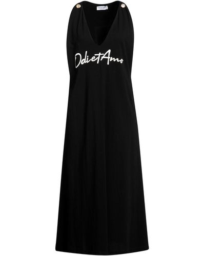 Odi Et Amo Midi Dress - Black