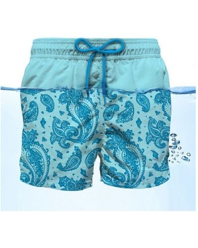 Mc2 Saint Barth Pantalons de plage - Bleu