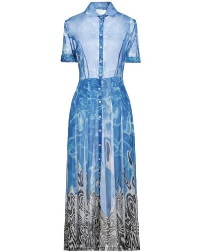 Stella Jean Robe midi - Bleu