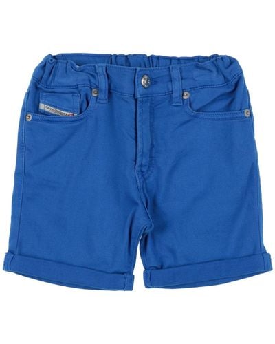 DIESEL Shorts & Bermuda Shorts Cotton, Elastane - Blue