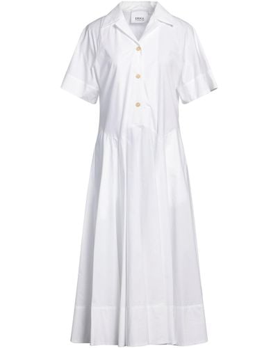 Erika Cavallini Semi Couture Midi Dress - White