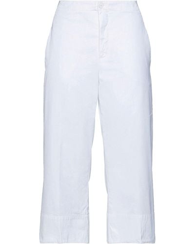 European Culture Cropped Trousers - White